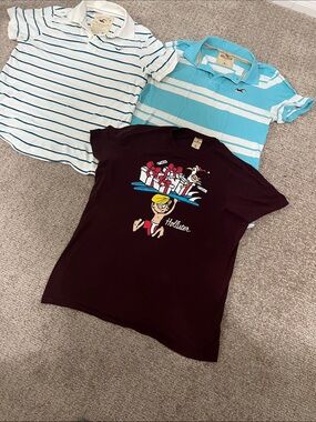 3 Hollister vintage XL polos y2k